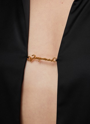  - JACQUEMUS - LOGO 金属搭扣缎面长袖衬衫