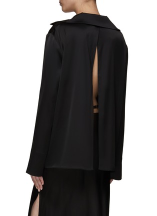 背面 - 点击放大 - JACQUEMUS - LOGO 金属搭扣缎面长袖衬衫