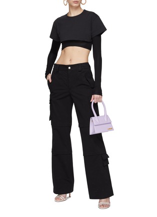模特儿示范图 - 点击放大 - JACQUEMUS - 短款叠穿 T 恤