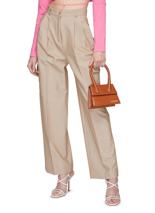 正面 -点击放大 - JACQUEMUS - LE CHIQUITO MOYEN 中号真皮单肩包