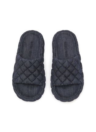 细节 - 点击放大 - BOTTEGA VENETA - 绗缝牛仔凉鞋