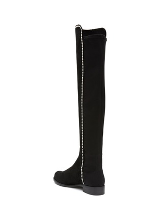  - STUART WEITZMAN - 仿水晶缀饰绒面皮过膝靴