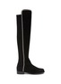 首图 - 点击放大 - STUART WEITZMAN - 仿水晶缀饰绒面皮过膝靴