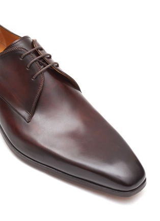 细节 - 点击放大 - MAGNANNI - 皮革系带德比鞋