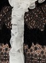  - GIAMBATTISTA VALLI - 拼色花边缀饰蕾丝长袖连衣裙