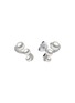 首图 - 点击放大 - YOKO LONDON - ‘Sleek’ Diamond Akoya Pearl 18K White Gold Earrings