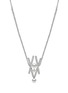 首图 - 点击放大 - YOKO LONDON - ‘Sleek’ Diamond Akoya Pearl 18K White Gold Necklace