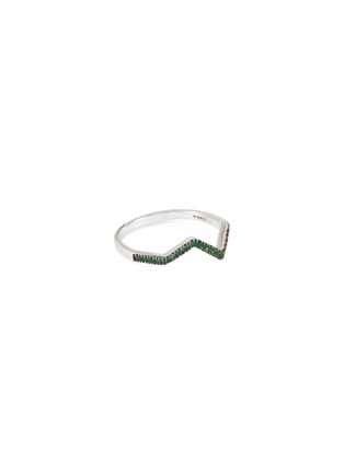 首图 - 点击放大 - KAVANT & SHARART - ‘Origami’ Ziggy Micro Tsavorite Garnet 18K White Gold Ring