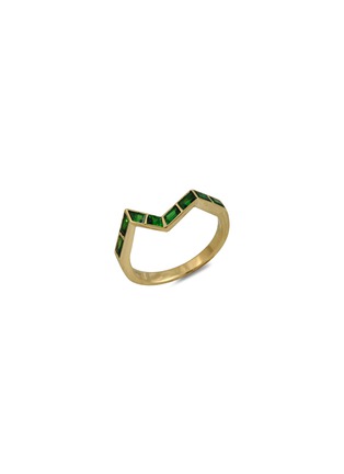 首图 - 点击放大 - KAVANT & SHARART - ‘Origami Ziggy’ Tsavorite 18K Gold Ziggy Step Ring