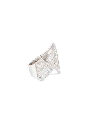 首图 - 点击放大 - KAVANT & SHARART - ‘Origami’ Diamond 18K White Gold Asymmetry Ring