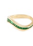 细节 - 点击放大 - KAVANT & SHARART - ‘Talay’ Baguette Cut Tsavorite 18K Gold Wave Ring
