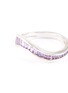 细节 - 点击放大 - KAVANT & SHARART - ‘Talay’ Baguette Cut Purple Sapphire 18K White Gold Wave Ring