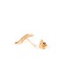 细节 - 点击放大 - KAVANT & SHARART - ‘Talay’ Diamond 18K Rose Gold Wave Stud Earrings