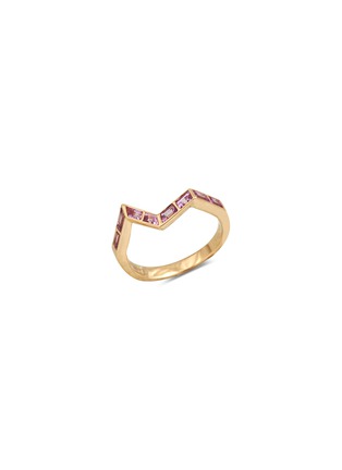 首图 - 点击放大 - KAVANT & SHARART - ‘Origami Ziggy’ Pink Sapphire 18K Rose Gold Step Ring