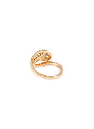 模特儿示范图 - 点击放大 - KAVANT & SHARART - ‘Talay’ Diamond 18K Rose Gold Mini Wave Ring