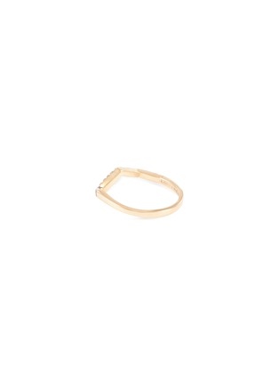 模特儿示范图 - 点击放大 - KAVANT & SHARART - ‘Origami Ziggy’ Micro Pink Sapphire 18K Rose Gold Ring