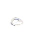模特儿示范图 - 点击放大 - KAVANT & SHARART - ‘Talay’ Baguette Cut Sapphire 18K White Gold Wave Ring