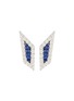 首图 - 点击放大 - KAVANT & SHARART - ‘Origami’ Diamond Sapphire 18K White Gold Palm Leaf Earrings