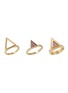 首图 - 点击放大 - KAVANT & SHARART - ‘GeoArt’ Multi-Coloured Sapphire 18K Gold Stack Ring