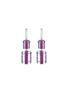首图 - 点击放大 - KAVANT & SHARART - ‘GeoArt’ Diamond Pink And Purple Sapphire 18K White Gold Drop Earrings