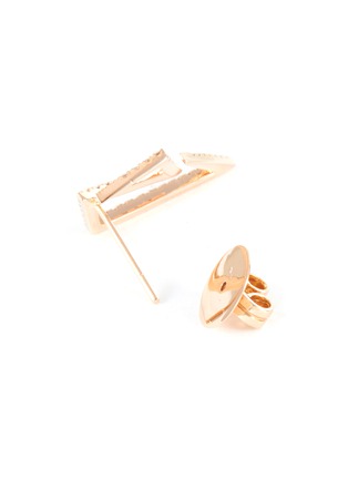细节 - 点击放大 - KAVANT & SHARART - ‘Origami’ Diamond 18K Rose Gold Earrings