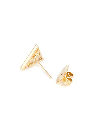 细节 - 点击放大 - KAVANT & SHARART - ‘GeoArt’ Diamond 18K Gold Triangular Earrings
