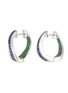 首图 - 点击放大 - KAVANT & SHARART - ‘Talay’ Sapphire Tsavorite 18K White Gold Wave Earrings