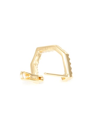 细节 - 点击放大 - KAVANT & SHARART - ‘Origami Link No.5’ Diamond 18K Gold Link Earrings