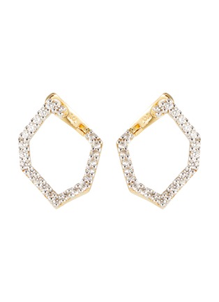 首图 - 点击放大 - KAVANT & SHARART - ‘Origami Link No.5’ Diamond 18K Gold Link Earrings