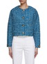 首图 - 点击放大 - ST. JOHN - Chequered Tweed Round Neck Jacket