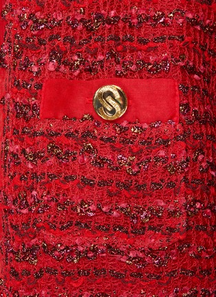  - ST. JOHN - CREWNECK LONG SLEEVE BUTTON EMBELLISHED CHASSEUR JACKET