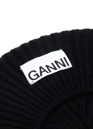 细节 - 点击放大 - GANNI - 混羊毛针织贝雷帽