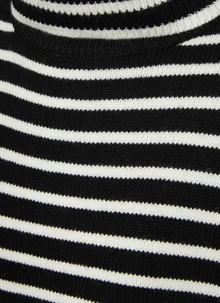  - THE FRANKIE SHOP - ATHINA 条纹高领短款混羊毛针织衫