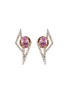 首图 - 点击放大 - KAVANT & SHARART - ‘GeoArt’ Diamond Pink Sapphire 18K Rose Gold Earrings