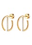 首图 - 点击放大 - KAVANT & SHARART - ‘GeoArt’ Diamond 18K Gold S-Shaped Earrings