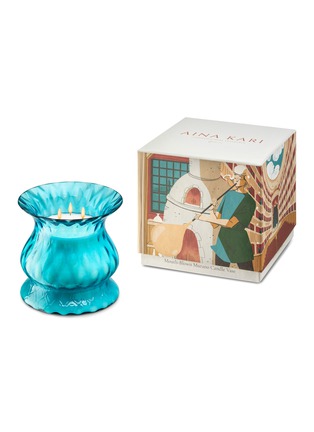 首图 –点击放大 - AINA KARI - MACRAME PATTERN LARGE VASE CANDLE — 3 WICKS