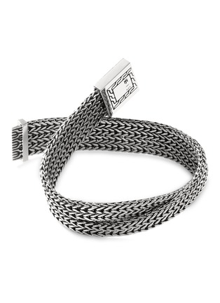 细节 - 点击放大 - JOHN HARDY - ‘CLASSIC CHAIN’ STERLING SILVER DOUBLE ROW CHAIN BRACELET