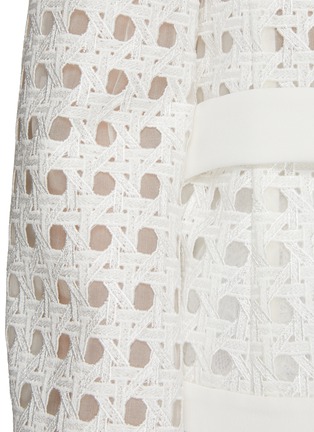  - GIAMBATTISTA VALLI - 镂空钩编平驳领夹克