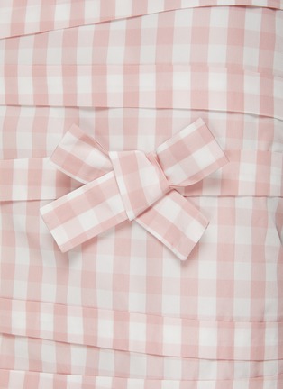  - BERNADETTE - TAFFETA 蝴蝶结缀饰格纹半裙