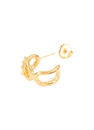 细节 - 点击放大 - AURÉLIE BIDERMANN - SELMA 花卉造型镀金黄铜耳环