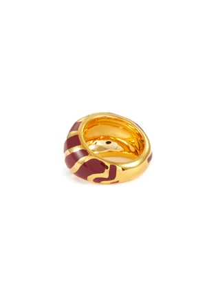 细节 - 点击放大 - AURÉLIE BIDERMANN - LIWA 搪瓷缀饰镀金黄铜戒指