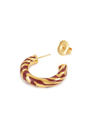 细节 - 点击放大 - AURÉLIE BIDERMANN - LIWA 搪瓷缀饰镀金黄铜耳环
