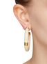 模特儿示范图 - 点击放大 - AURÉLIE BIDERMANN - KATT 镀金黄铜缀饰搪瓷耳环