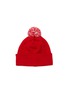 模特儿示范图 - 点击放大 - CANADA GOOSE - 幼儿儿童款 LOGO 徽标羊毛针织帽