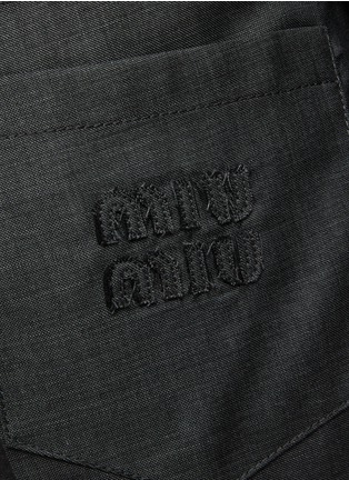  - MIU MIU - 初剪羊毛 LOGO 西装长裤