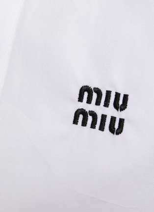  - MIU MIU - LOGO 纯棉短款衬衫