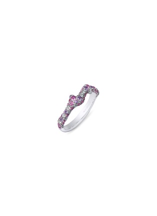 首图 - 点击放大 - MAISONALT - FOREST ALT RIVER 粉色蓝宝石钻石点缀铂金戒指