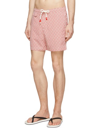 细节 - 点击放大 - LANE CRAWFORD - ORLEBAR BROWN TWIN SET<br>TOWELLING SHORT-SLEEVED SHIRT & GEOMETRIC JACQUARD SHORTS