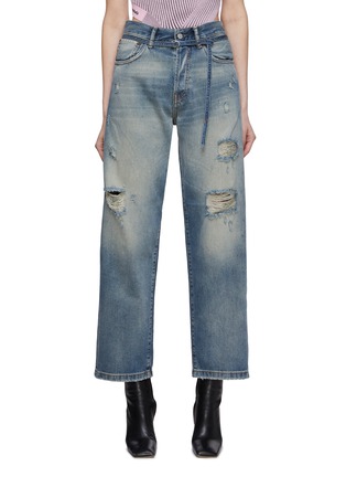 首图 - 点击放大 - ACNE STUDIOS - 破洞腰带直筒牛仔长裤