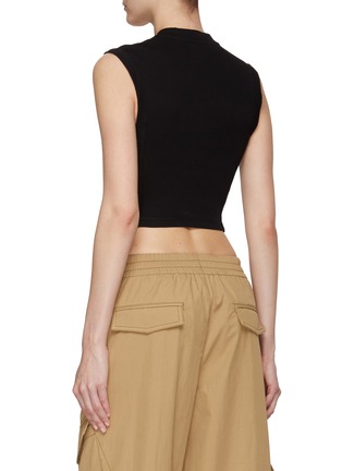 背面 - 点击放大 - DION LEE - 罗纹针织切割胸衣式上衣